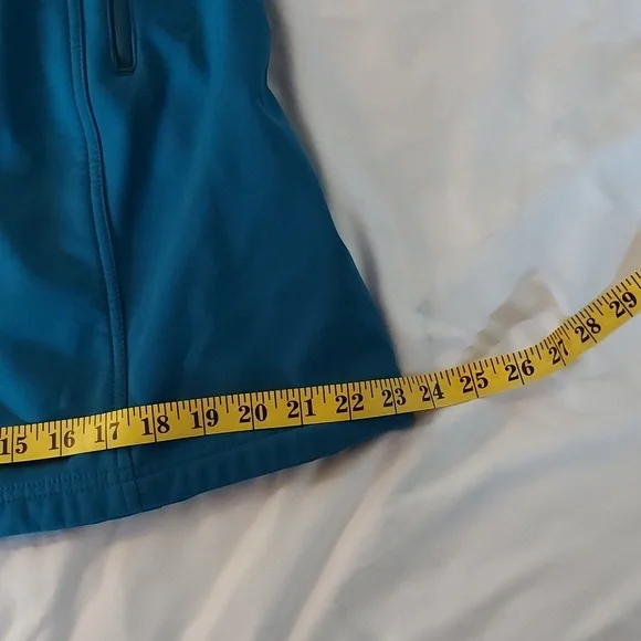 Eddie Bauer Women's Coat Teal Detachable Hood Fleece Lined Size MP - Picture 8 of 13